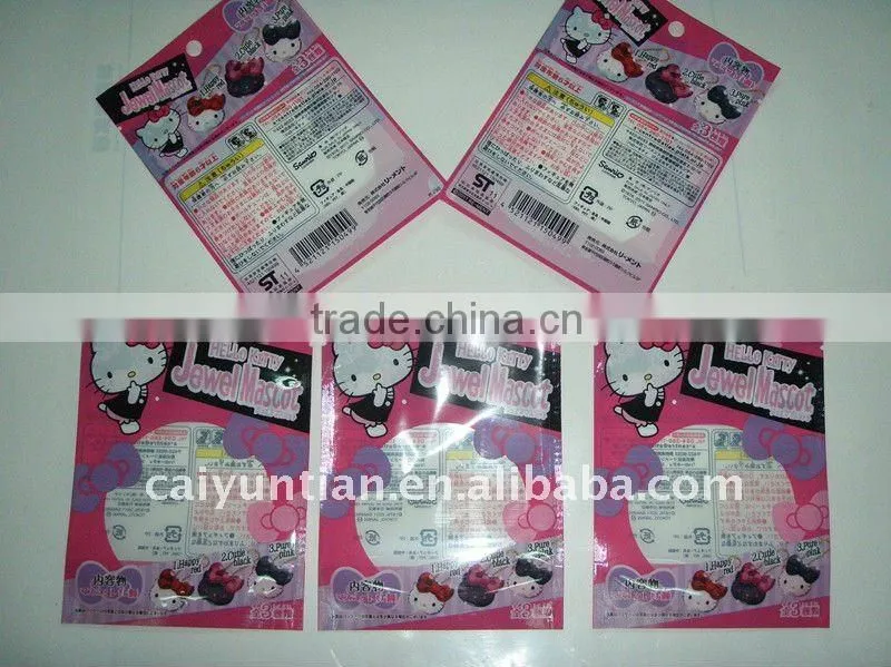 colorful best selling zipper aluminum foil for packaging card and chewing gum