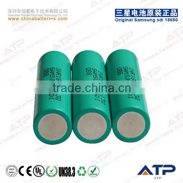 30A max discharge samsung inr18650-13q 1300mah li-ion battery / rechargeable battery 3.6v