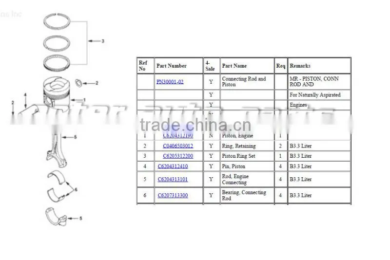 3800877 Piston Kit