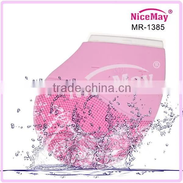 Micro vibration silicone facial cleansing system with USB cable MR-1385A