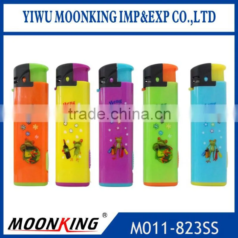 2016 new model electric windproof torch cigarette lighter with led light