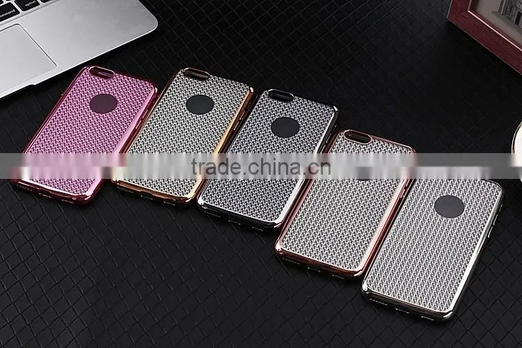 Luxury Clear Electroplating TPU Silicone Gel Soft Case For Apple iPhone 6S / iPhone 6S Plus