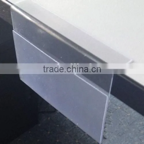 plastic price PVC shelf talker, custom printing shelf talker