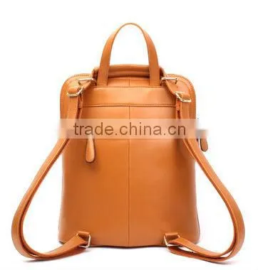 2014 Low Price and Fashion Genuine Leather Backpack Manufacturers