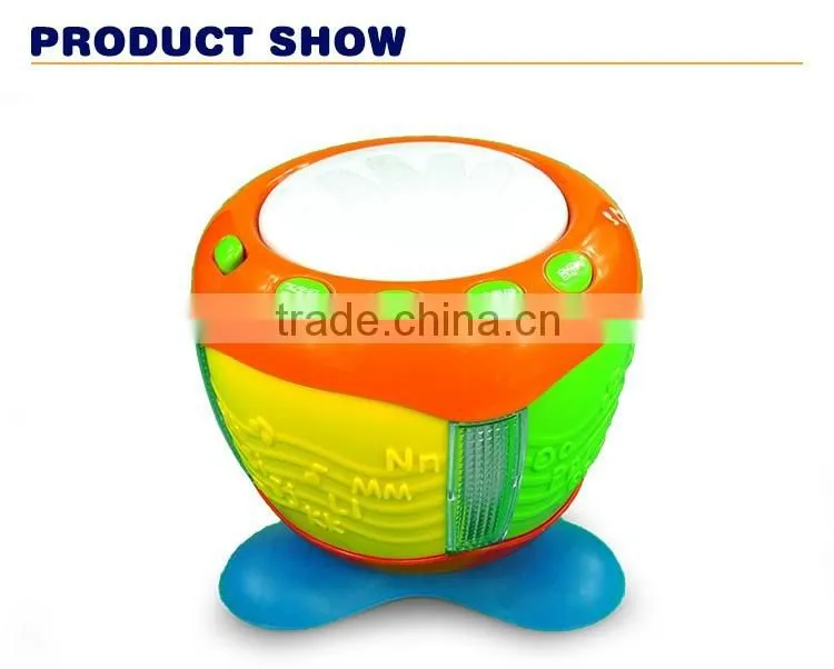 plastic educational musical drum toys for kids