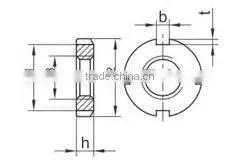 security washer din 981 nut m55 ,c35,black oxide (DIN981)