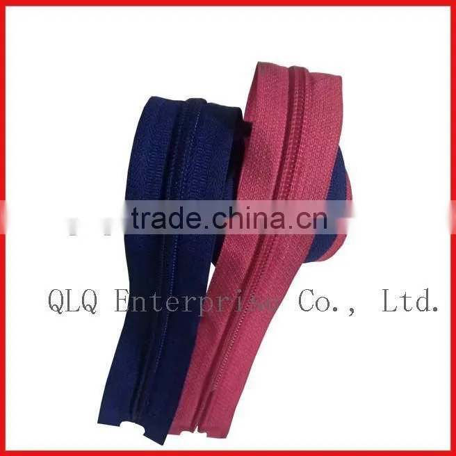 Nylon Long Chain Zipper in Different Sizes and Colors