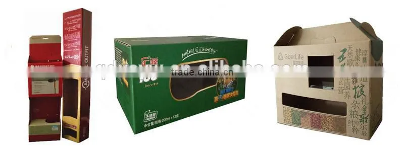 2016 New Style Thin Cardboard Box Packaging With Window
