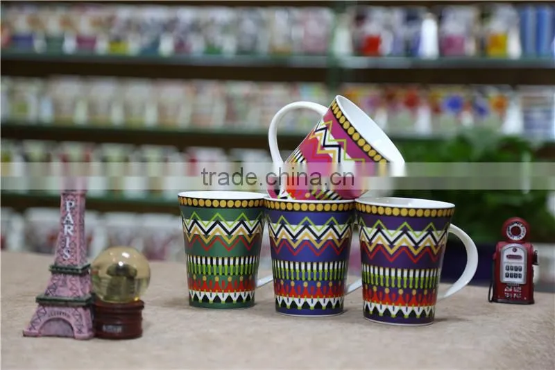 wholesale customized white promotional mug