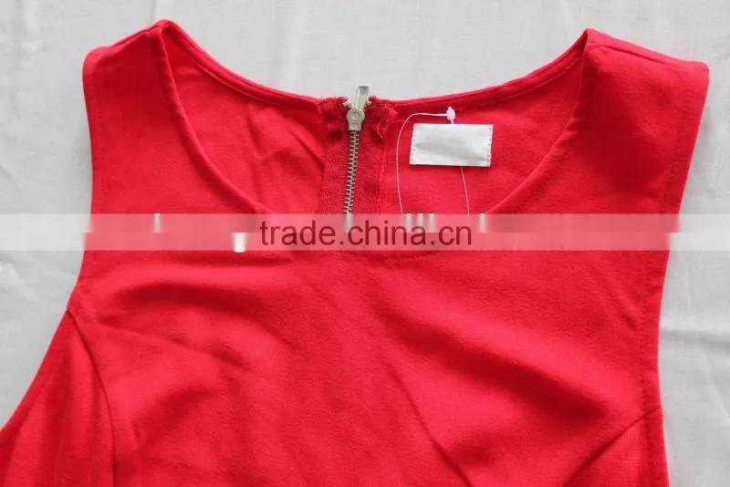 2014 sleeveless design for ladies latest fashion skirts