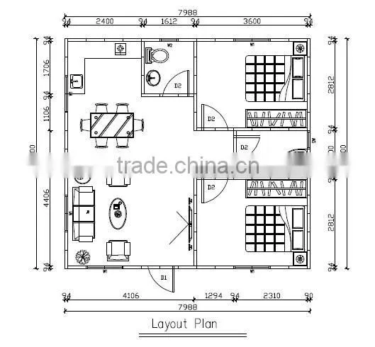 Low Cost Prefabricated bungalow steel structure House and Wall Panels Prefabricated Canadian prefab house