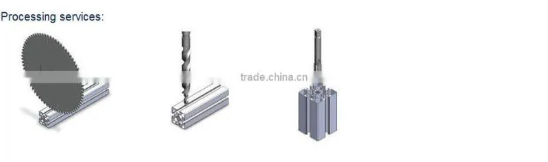 industrial extrusion 6063 alloy T slot aluminium profile