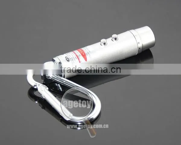Mini LED Flashlight Torch Lamp Aluminum Carabiner UV Money Detector Electric LED Light Keychain Torch