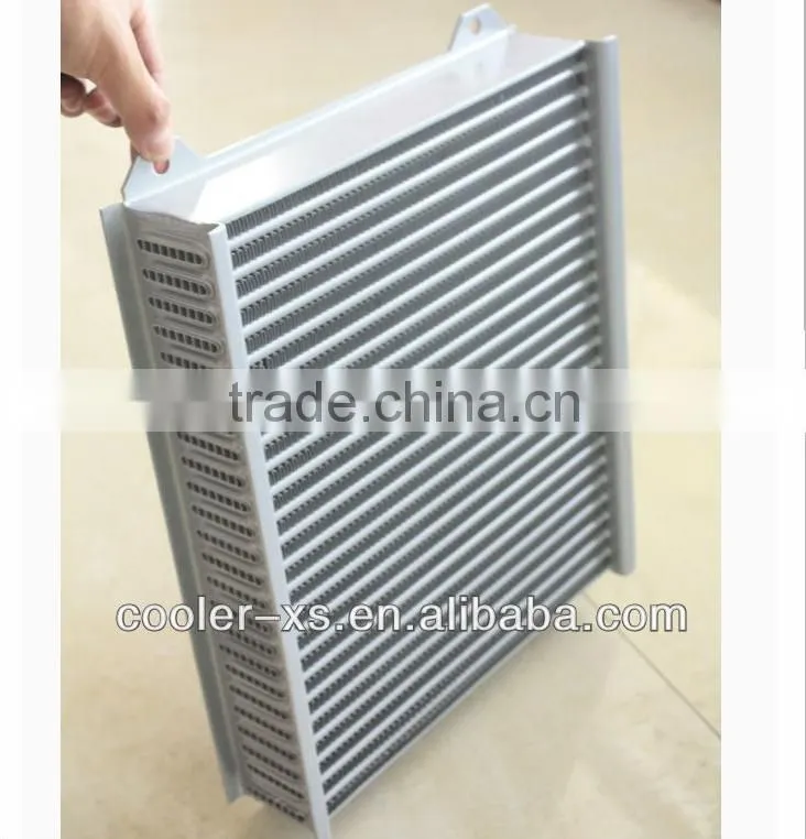 aluminum tube fin intercooler core for vehical ,racing sports car