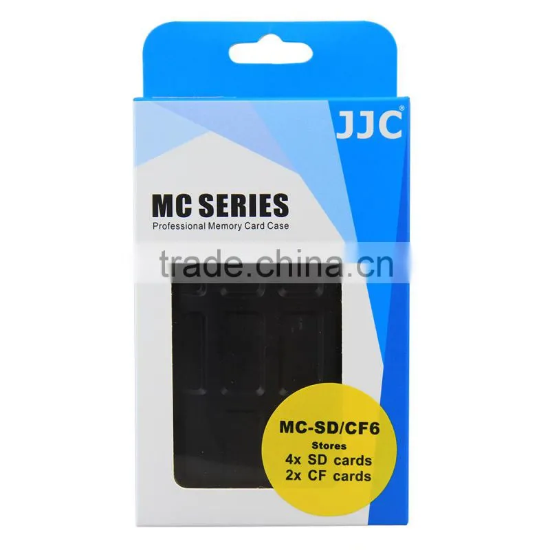 JJC Water-Resistant Anti-shock Memory Card Case for 4 SD and 2CF cards