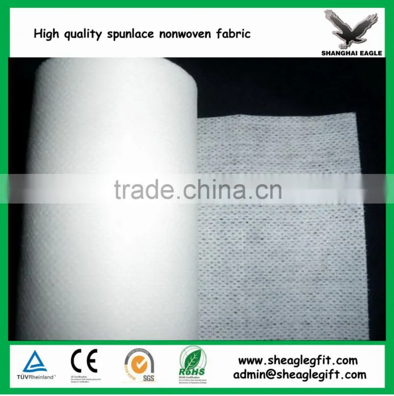 Wet tissue facial masks cosmetic pads 70% viscose 30% polyester Cross lapping spunlace non woven fabric