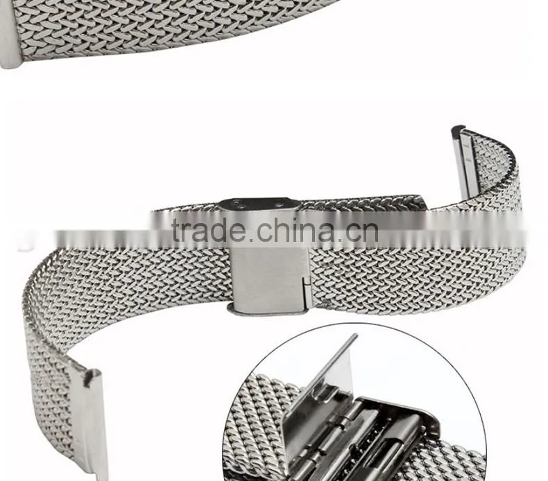 Milanese Classic Buckle Stainless Steel Watchband 16mm 18mm 20mm 22mm 24mm