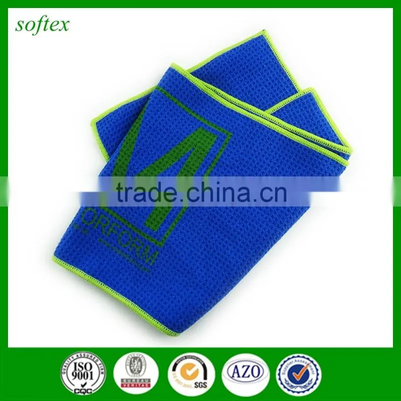 china wholesale microfiber waffle weave golf towel