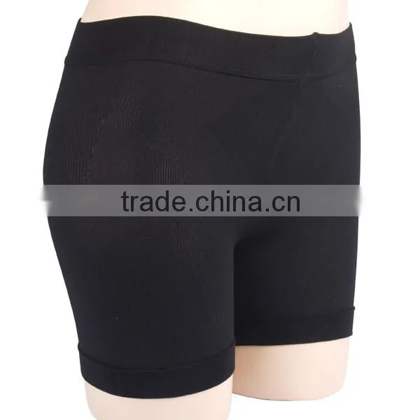wholesale knitted women body shorts black and skin color sexy women boxer shorts 7015