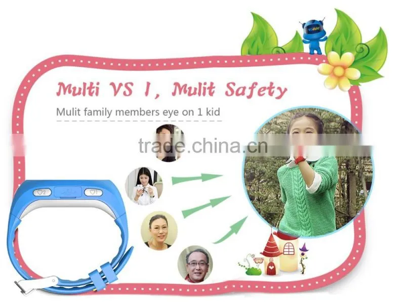 Easy use LBS SOS function the GPS tracker watch for kids