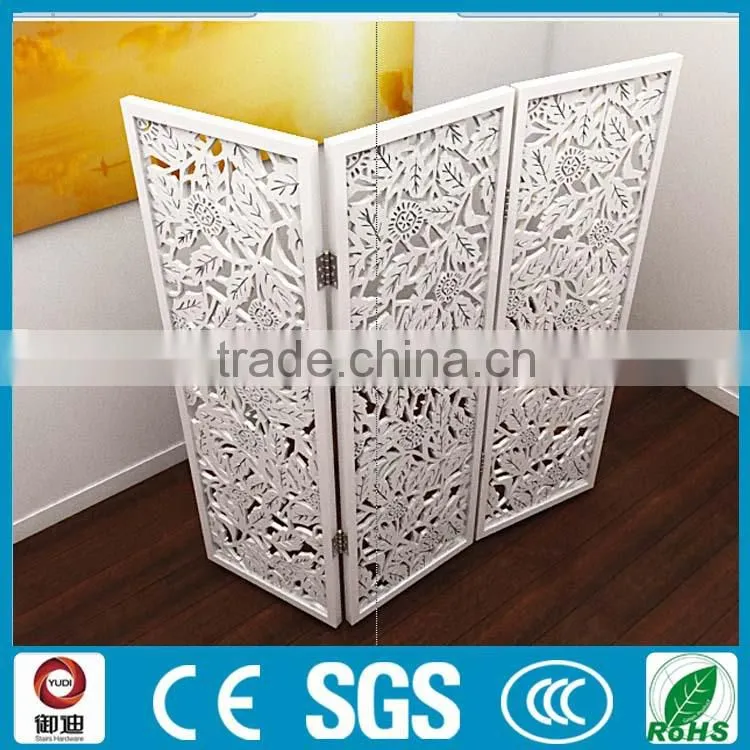 elegant white color laser cut aluminum room divider
