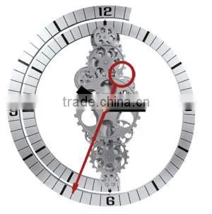 Wall Moving Gear Clock