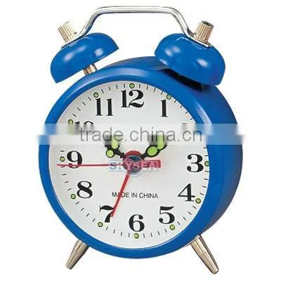 2 inch metal case mechanical alarm clock, desktop clock, Bedside clock