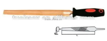 Non sparking copper hand tools beryllium copper half round flat files