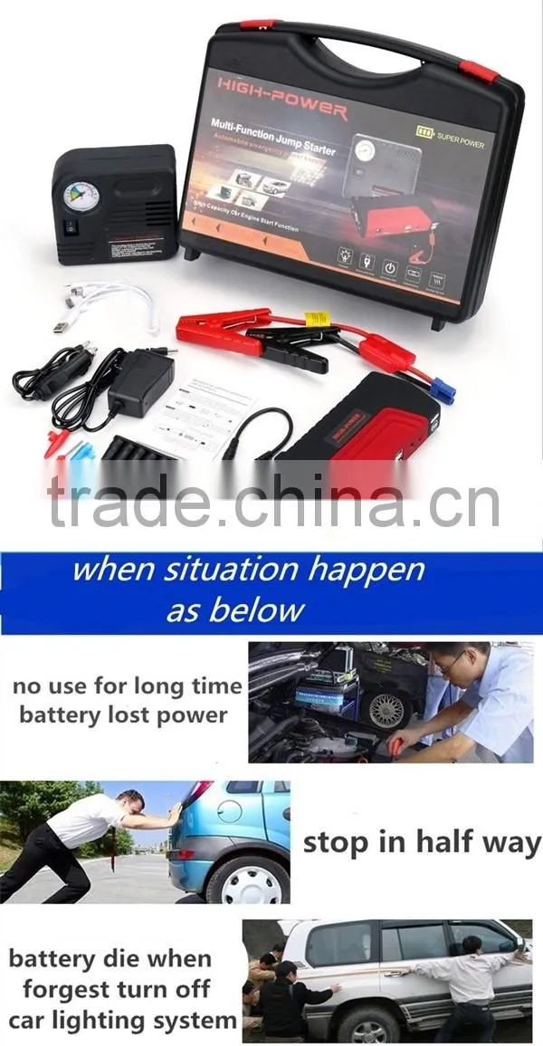 Road Boost XL Rechargeable Portable 16800mAh Car Jump Starter Power Bank with Tyre tire inflator