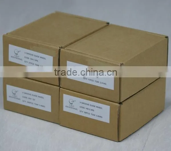 Dual V Groove Guide Bearing Precision Double Row Angular Contact Ball Bearings for Linear System
