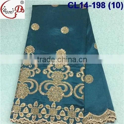 CL14-198 New design good quality george lace fabric,wholesale african george lace