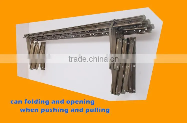 Aluminium alloy material push-pull wall mounted clothes drying rack