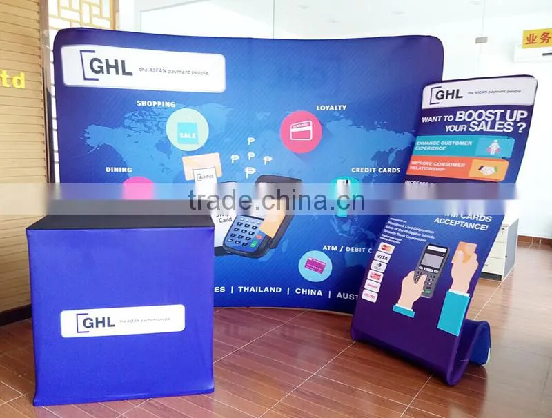 Lighweight advertising trade show booth design