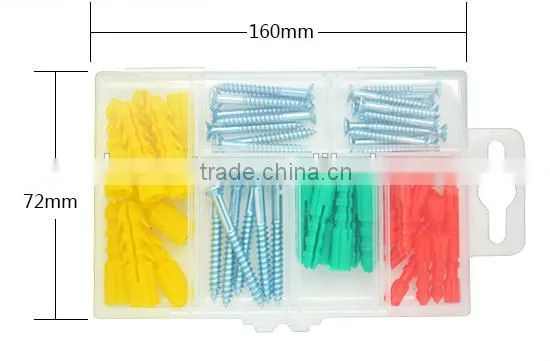 K-Mastet expansion pipe tool set zink plated wood screw hardware assorted box
