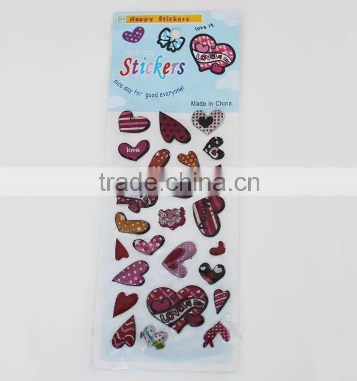 room decor butterfly puffy sticker,3d foam sticker for kids
