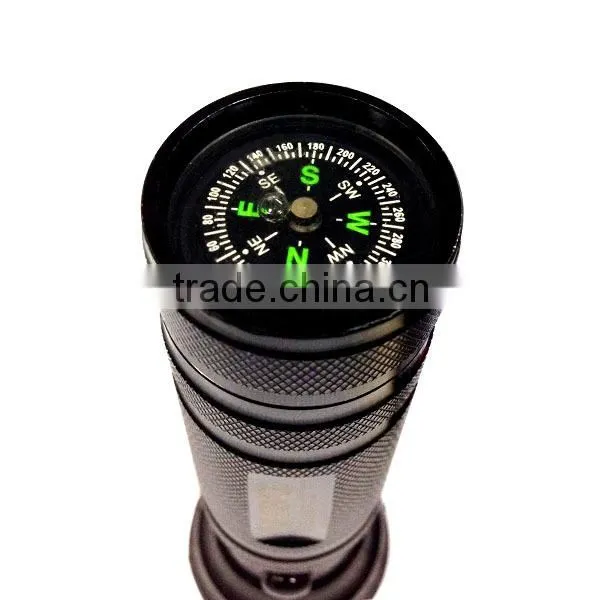 Colorful led flashlight with compass