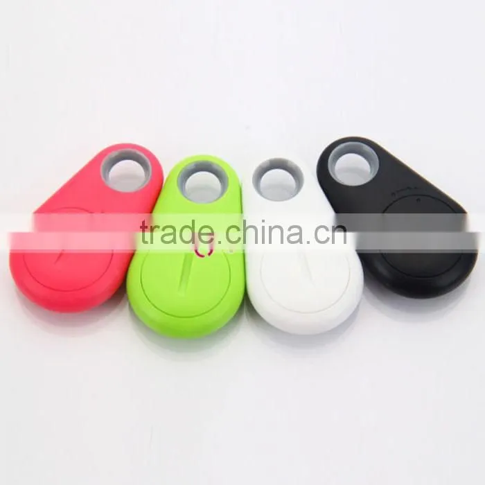 2-in-1 Bluetooth 4.0 GPS Tracker Self-Portrait Anti-lost Alarm Key Finder Device Black