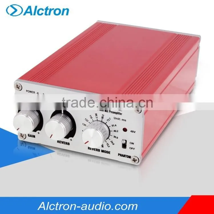 Alctron M2 MKII Professional Mini Microphone Preamplifier, Mic Preamp with 48V phantom power, Mixer function Mic Preamplifier