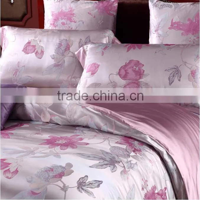 100% mulberry silk Satin Jacquard fabric for home textile