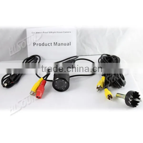 Waterproof 120 degree night vision car camera