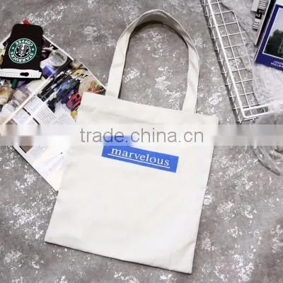 Fashionable canvas tote bag shopping bag with logo printed