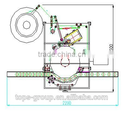 Juice bottles Hot melt glue Labeling Machine Shanghai manufacturer