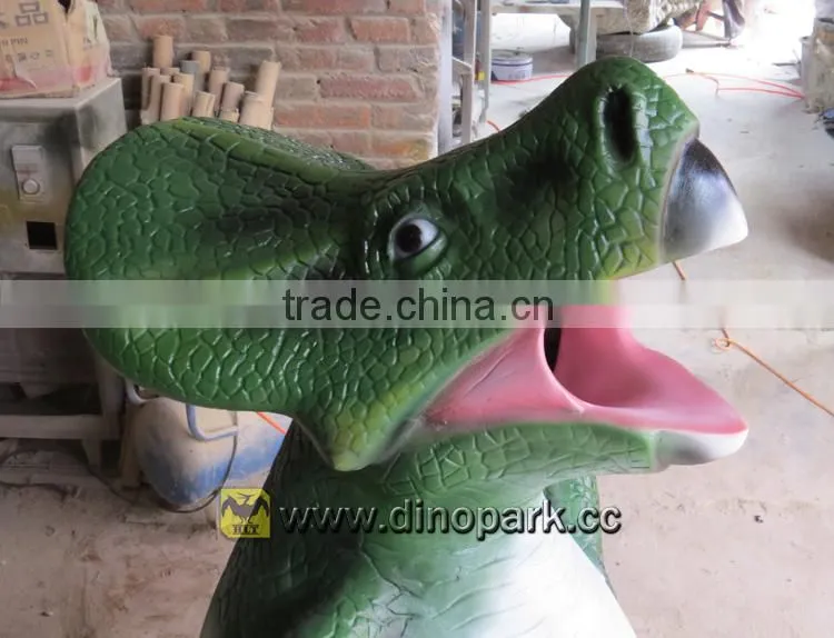 HLT Artistic Dustbin Fiberglass Dinosaur Dustbin For Park
