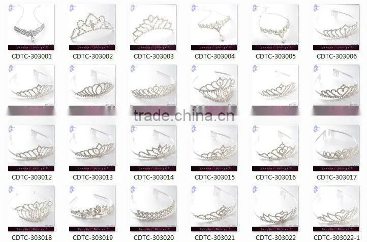 Cheap Wholesale Small Tiara Comb Wtih Crystal