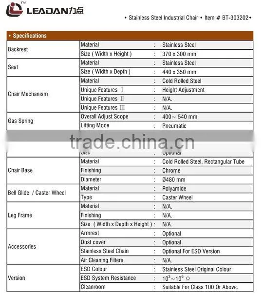 Cleanroom Chairs ESD Cleanroom Chairs ESD Cleanroom Seat