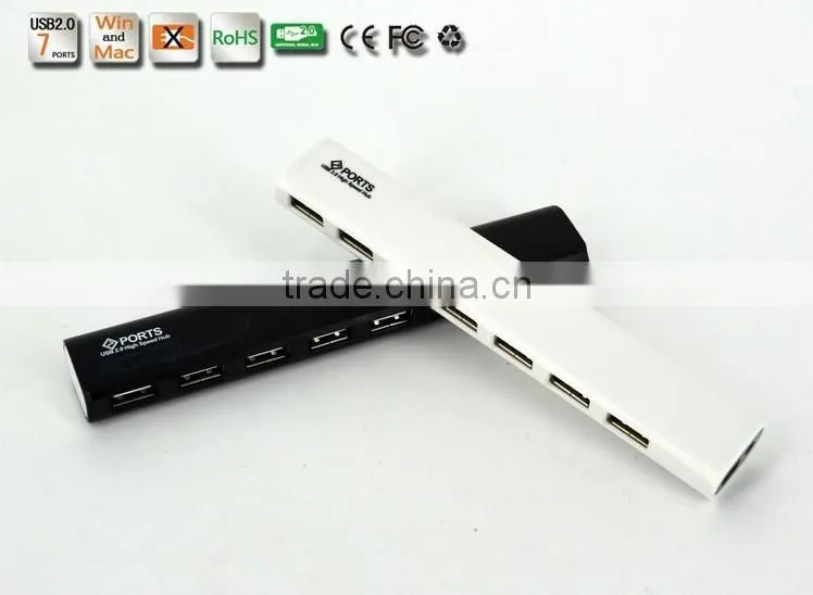 Multi USB 2.0 HUB,Harmonica Shaped USB 2.0 7 Port USB Hub