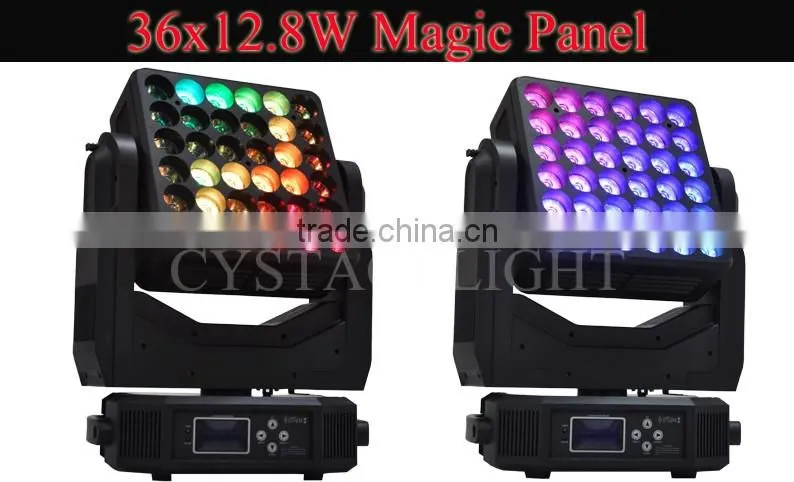 36X12W RGBW 4 IN 1 LED Wash Moving Head Matrix Light
