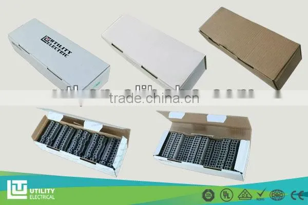 TWO-LEAD THROUGH LANDING TERMINAL BLOCKS JUT3-6PE CABLE CONNECTORS CONDUCTOR 57A