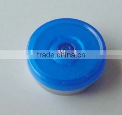 20mm Tear Flip Off cap Transparent color