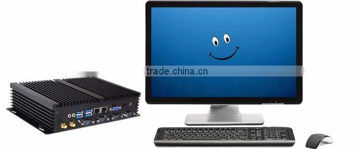 Hystou mini computer i3 Fanless Mini PC with Intel dual Core i3 4010u 1.7G support HD 4K resolution 2*MSATA+SATA